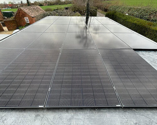 Solar Panels Across Flat Roof 4 - High Wycombe