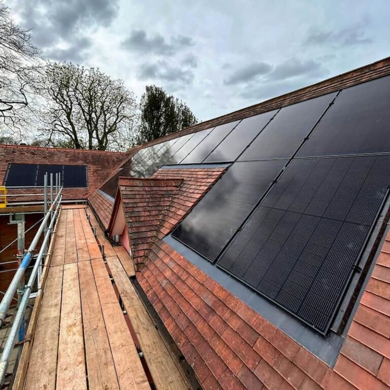 Large Solar Panel System Left Roof